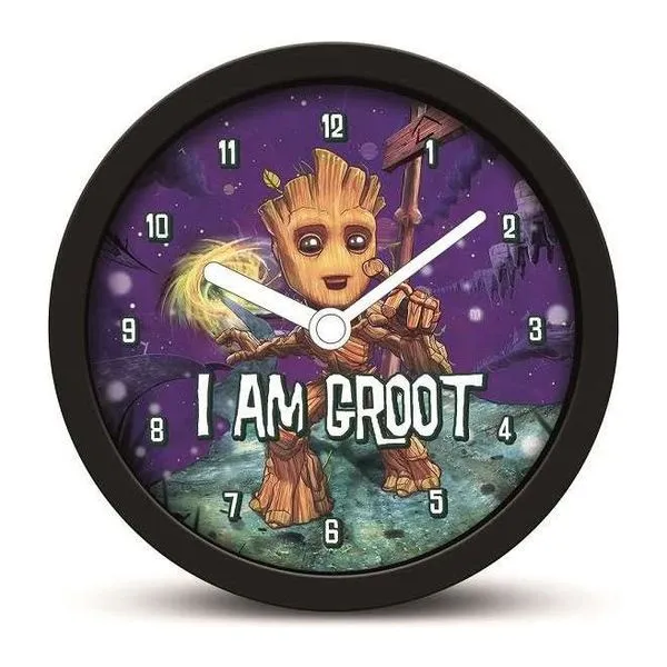 Groot figurás kerek ébresztőóra a Galaxis Őrzői filmsorozatból