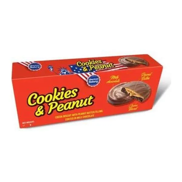 AB Cookies and Peanut mogyoróvajas keksz 96 g-os csomagolásban