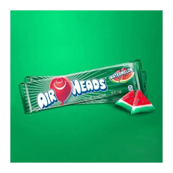 Airheads Watermelon görögdinnyés rágós cukorkacsík 15 g-os kiszerelésben