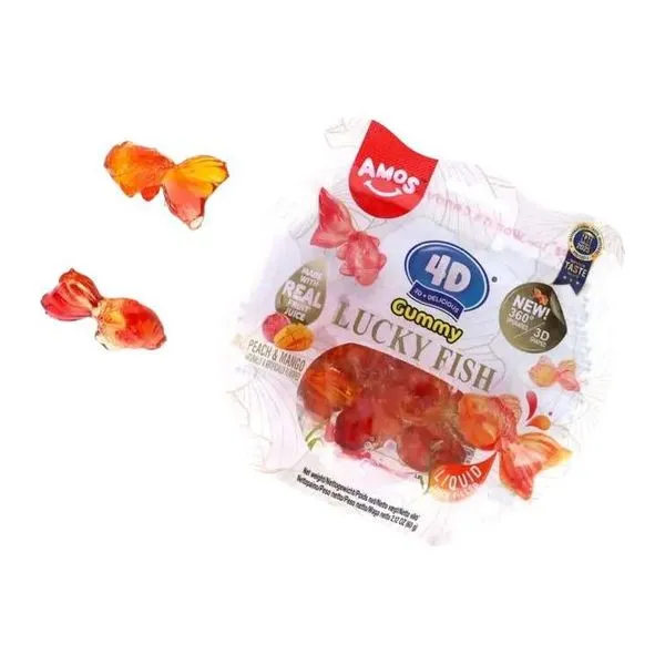 Amos 4D Gummy aranyhal formájú gumicukor 65 g-os csomagban