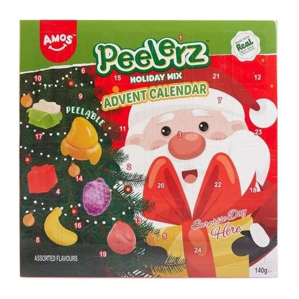 Amos Peelerz Gummy Adventure Calendar karácsonyi gumicukor adventi naptár