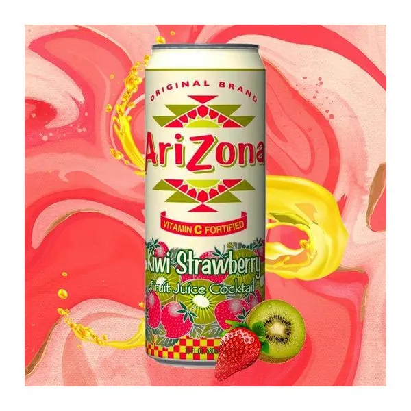 Arizona Kiwi Strawberry kiwi és eper ízű szénsavmentes üdítőital 650 ml-es kiszerelésben