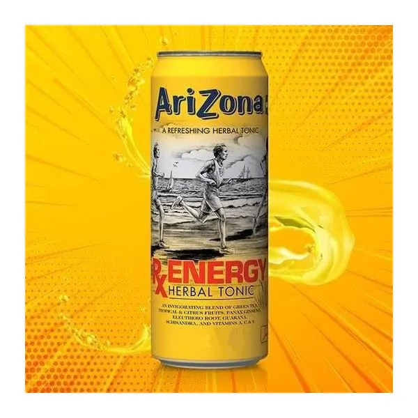 Arizona RX Energy Herbal Tonic gyógynövényes energiaital 650 ml-es kiszerelésben