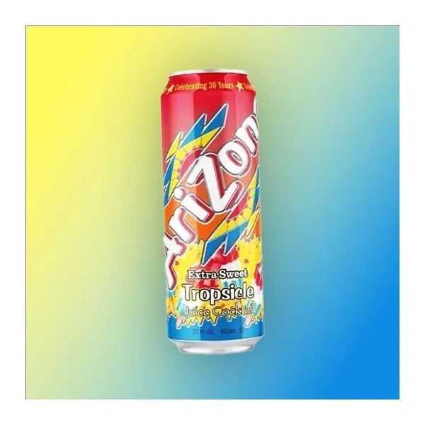 Arizona Tropical ChillZicle trópusi gyümölcs ízű szénsavmentes üdítő 650 ml-es kiszerelésben