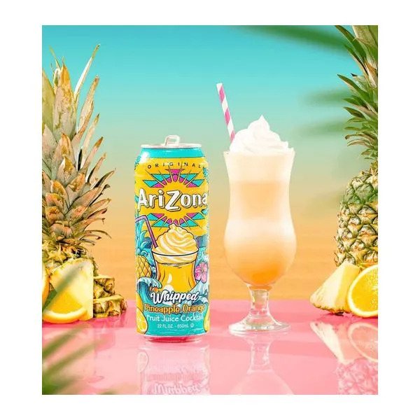 Arizona Whipped Pineapple Orange szénsavmentes tejszínes üdítőital 650 ml-es kiszerelésben