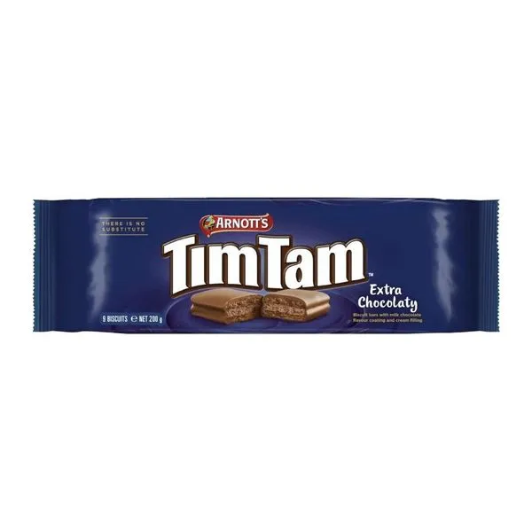 Arnott's Tim Tam extra csokis keksz 200 g-os csomagban