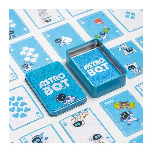 Astro Bot játékkártya csomag fémdobozban