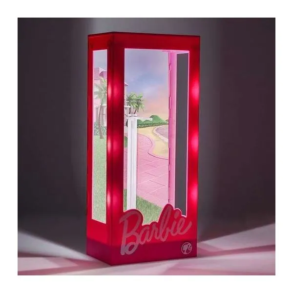 Barbie baba formájú világító dísztároló, 34 cm
