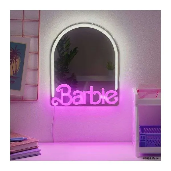 Barbie falra szerelhető LED neon tükör