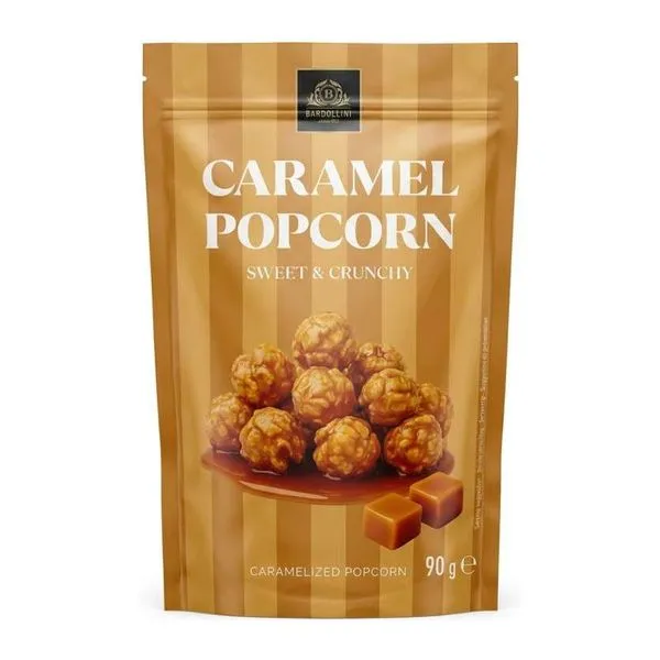 Bardollini Caramel Popcorn Sweet and Crunchy karamellás popcorn 90 g-os csomagban