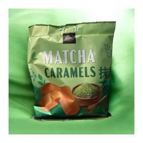 Bardollini Matcha Caramels matcha töltelékes tejkaramella cukorka 175 g