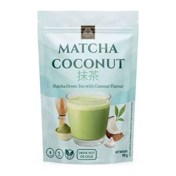 Bardollini Matcha Coconut kókuszos matcha italpor 90 g-os kiszerelésben