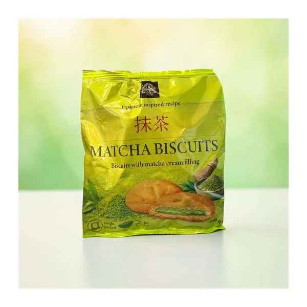 Bardollini Matcha Cookies matchatöltelékes keksz 100 g-os csomagban
