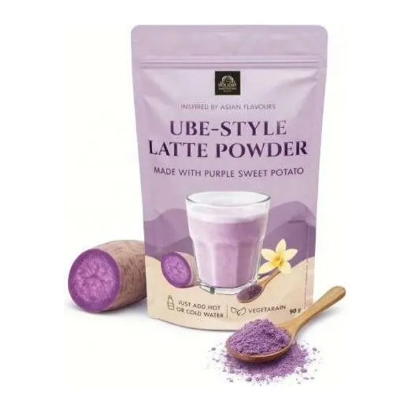 Bardollini Ube-Style Latte lila italpor 90 g-os csomagban