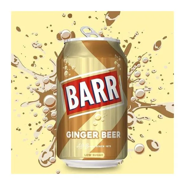 Barr Ginger Beer Low Sugar gyömbérsör ízű szénsavas üdítőital 330 ml-es kiszerelésben