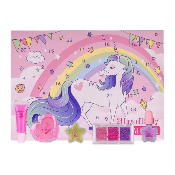 Beautiful Unicorn unikornisos kozmetikai adventi naptár dobozban