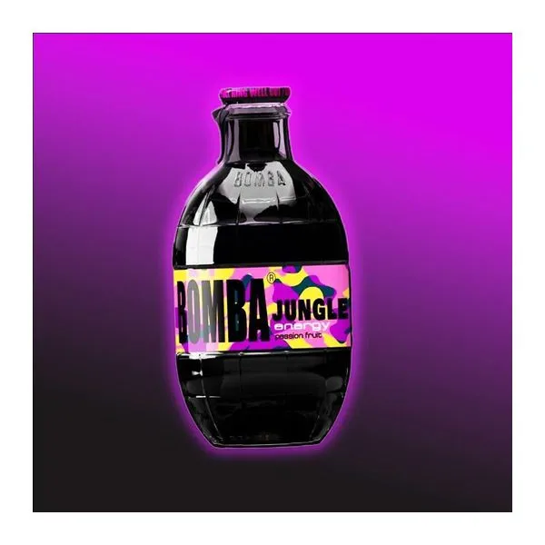 Bomba Jungle Energy maracuja ízű energiaital 250 ml-es dobozban