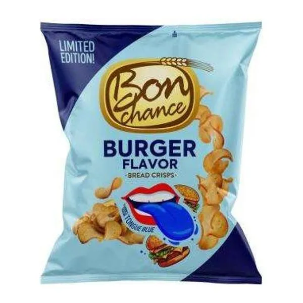Bon Chance BreadCrisps Burger ízű kenyérchips 120 g-os csomagban