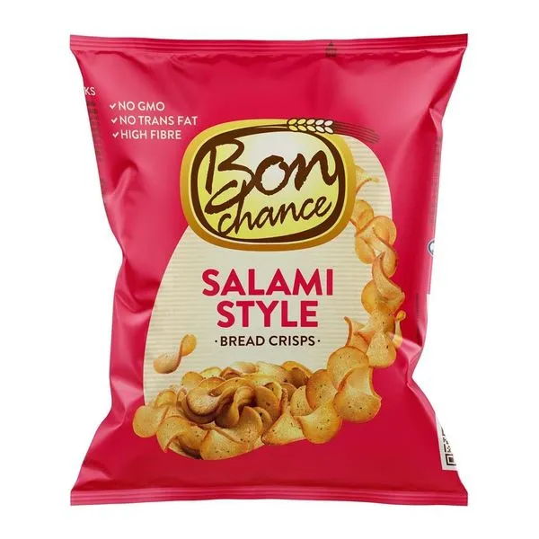 Bon Chance BreadCrisps Salami Style szalámis ízű kenyérchips 60 g