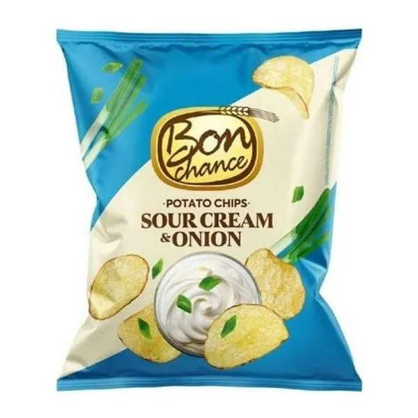 Bon Chance Sour Cream and Onion hagymás-tejfölös burgonyachips 130 g