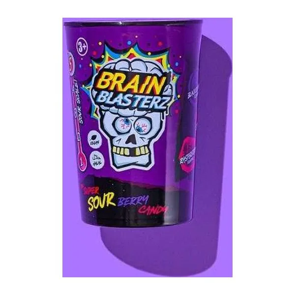 Brain Blasterz Berry Tube savanyú bogyós cukorka válogatás 48 g-os kiszerelésben