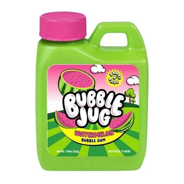Bubble Jug Bubble Gum Watermelon görögdinnyés rágógumi 56 g-os kupakos tárolóban