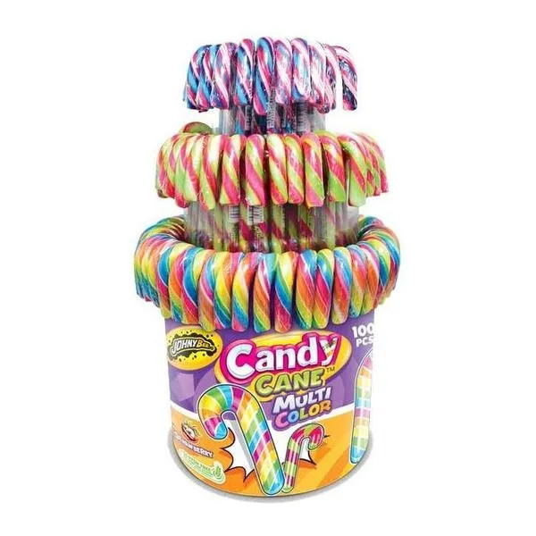 Candy Cane színes cukorpálca nyalókák 1,2 kg-os csomagban
