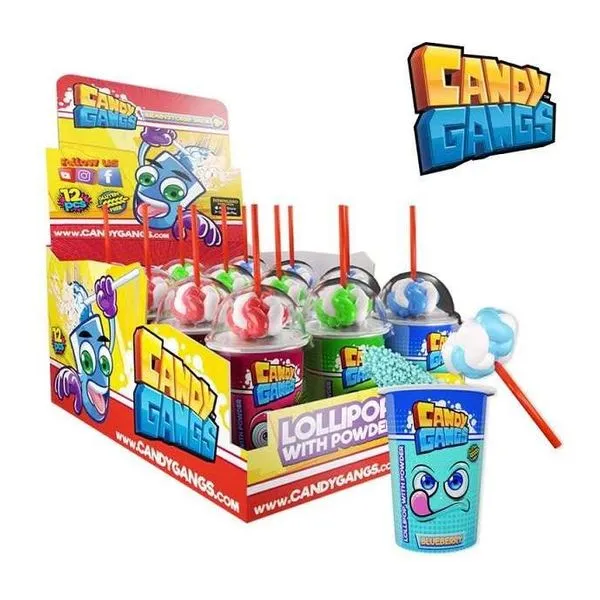 Candy Gangs Brainstorm Jack savanyú mártogatós nyalóka 60 g-os csomagolásban