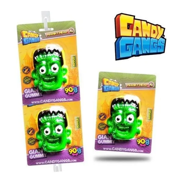 Candy Gangs Franky-Head Frankenstein fejes gumicukor-szalag 90 g