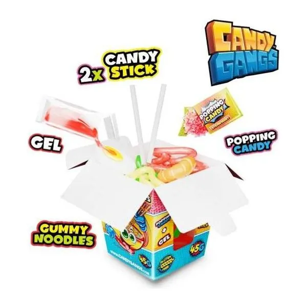 Candy Gangs Noodle Box cukorválogatás 45 g-os dobozban