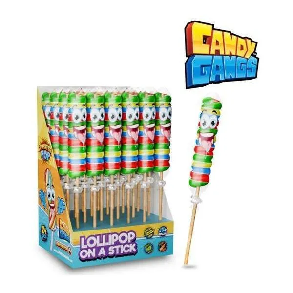 Candy Gangs Twist Pop színes nyalóka 40 g-os kiszerelésben