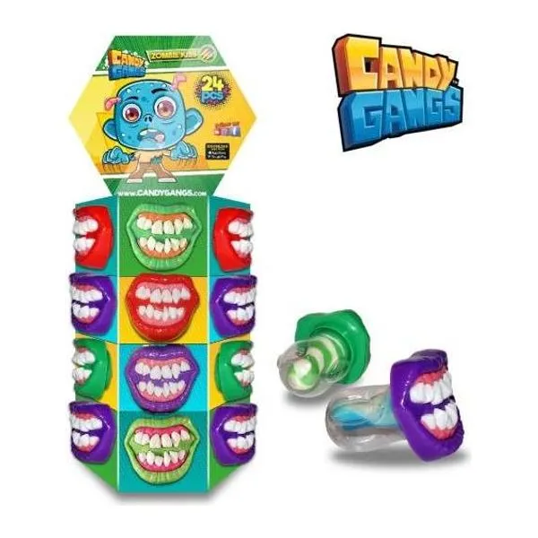 Candy Gangs Zombie Kiss zombis nyalóka 15 g