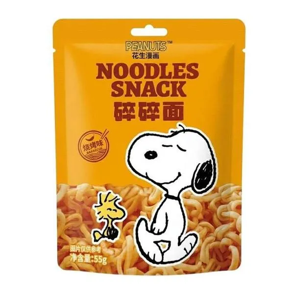 CCYD Snoopy BBQ ízű zúzott tészta snack 55 g-os csomagban