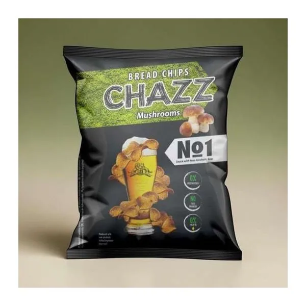 Chazz Bread Chips Mushrooms gomba ízű kenyérchips 100 g-os zacskóban