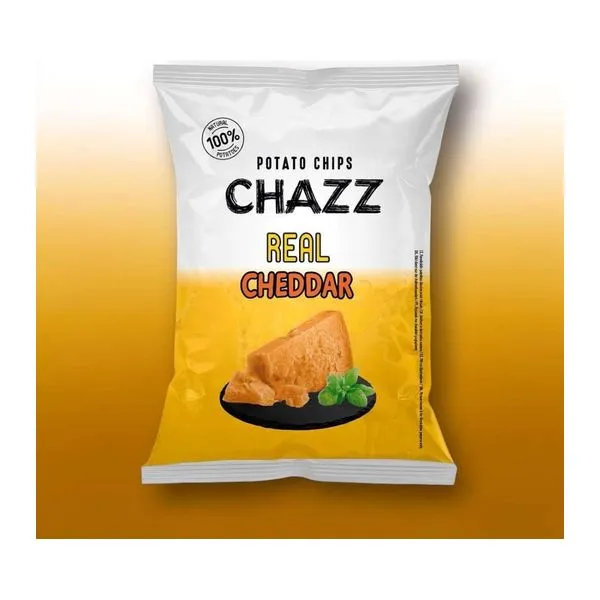 Chazz Real Cheddar sajtos burgonyachips 130 g-os zacskóban
