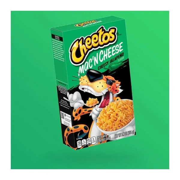 Cheetos Cheesy Jalapeno Mac and Cheese sajtos-jalapeños tészta 162 g-os kiszerelésben