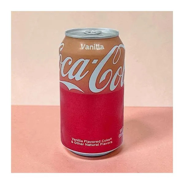 Amerikai Coca-Cola Vanilla vanília ízű szénsavas üdítőital 355 ml-es dobozban