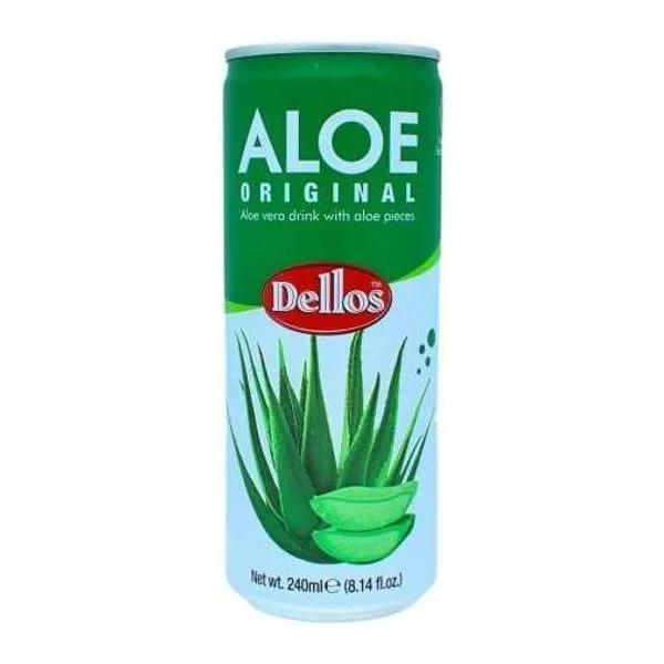 Dellos Aloe Natur ital aloe vera darabokkal 240 ml-es kiszerelésben