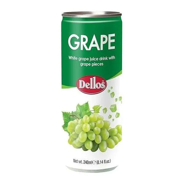 Dellos Fruit Juice Grape szőlő ízű ital szőlődarabokkal 240 ml