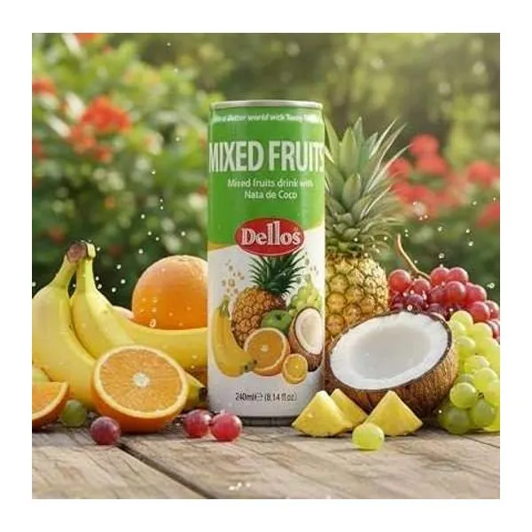 Dellos Fruit Juice Mixed Fruits vegyes gyümölcs ízű ital 240 ml