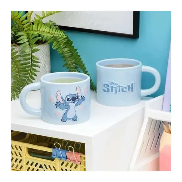 Disney Stitch dombornyomott kerámia bögre