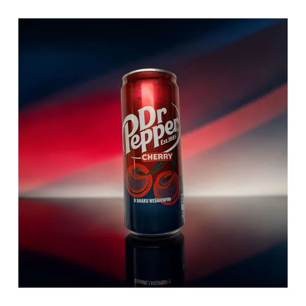 Dr Pepper Cherry cseresznyés szénsavas üdítő 330 ml-es vékony dobozban