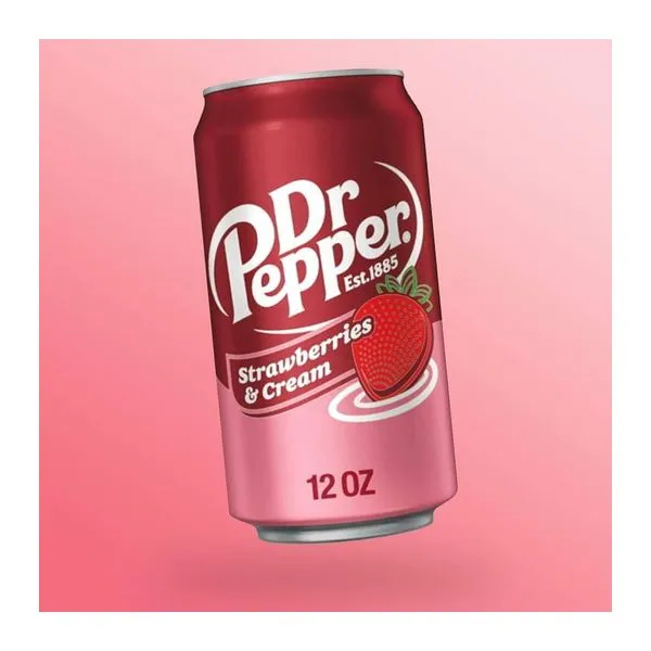 Dr Pepper Strawberries and Cream eperkrém ízű üdítő 355 ml-es dobozban