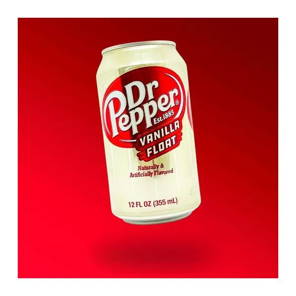 Dr Pepper Vanilla Float vaníliafagylalt ízű szénsavas üdítőital 355 ml-es kiszerelésben