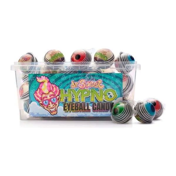 Dr Sweet Hypno Candy Eyeballs szemgolyó formájú gumicukor 50 db-os dobozban