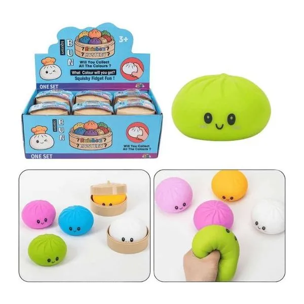 Dumpling Squishy Rainbow Mystery szivárvány színű gőzgombóc stresszlabda