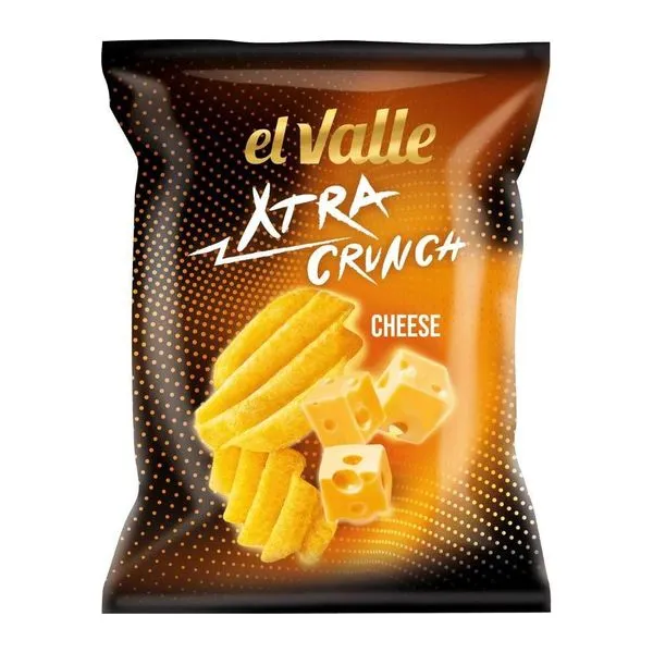 El Valle Xtra Crunch Cheese sajtos burgonyachips 150 g-os zacskóban