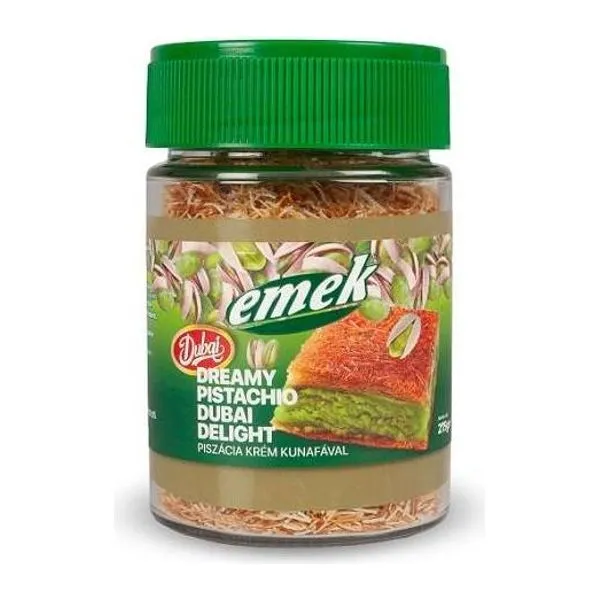 Emek Dubai Cocoa Dreamy Pistachio Dubai Delight pisztáciakrém kadayif tésztával, 275 g