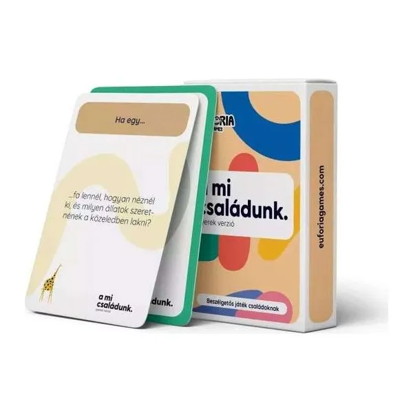 Eufória A Mi Családunk gyerek verziójú kártyajáték