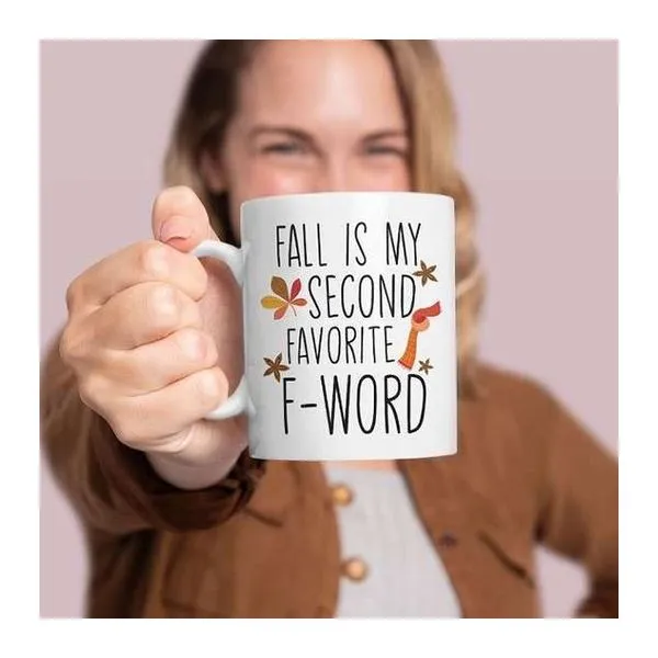 Fall is my second feliratú fehér kerámia bögre
